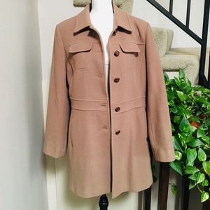 Anne Klein Wool Trench Coat